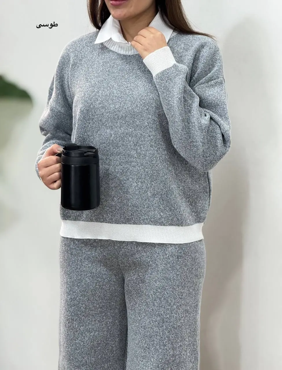 ست تونیک و شلوار بافت هستی